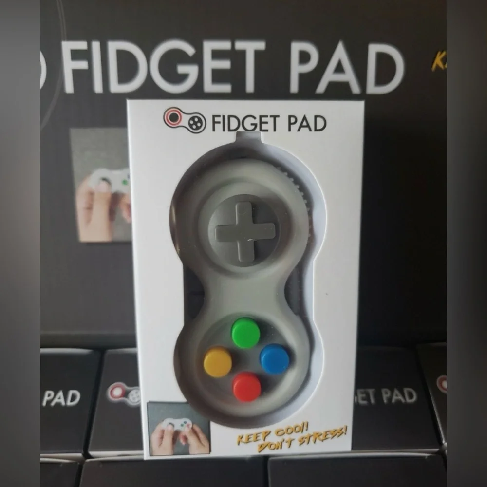 8-Function Fidget Controller Pad/Stress Reducer/Relief/Focus - Lot of 2 - NIB